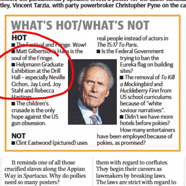 By Peter Goers. Sunday Mail. 25/02/17.